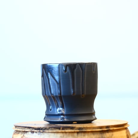 Yuta Uchida / black glaze / humanity pot    no.1231-6