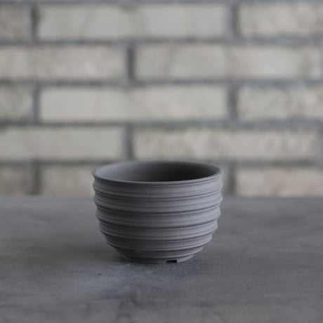 takero pot / ヤキシメ クロ (3号)   no.208-53