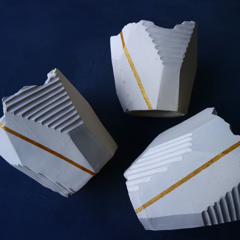 N/OH 澪標 〝白亜色〟+金ライン SS no.002 | 芽の巣山