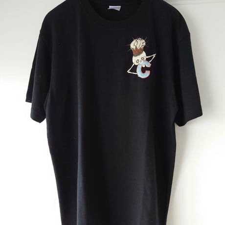 humanity×MENOSYAMA 【poorpatch T-shirt】CINEREA  HEAD T（BLACK）予約販売