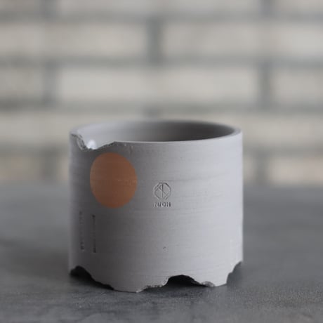 N/OH / コロ鉢 / smoky gray ＋Moon / SS (3.5号)  no.1109-282