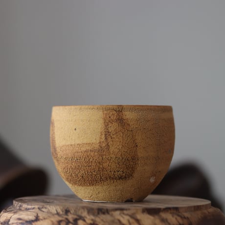 Masato Akutsu〝crack ocher″ / humanity pot    no.609-28