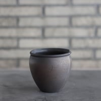 N/OH / コロ鉢 / N-Black + Line / S (4号)   no.426-123