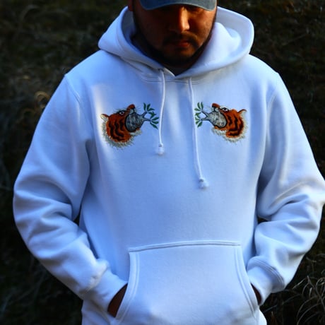 humanity×MENOSYAMA 【poorpatch parka】tiger×gracilius parka（WHITE）予約販売