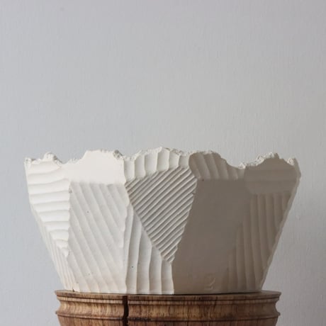 N/OH / 応-OU- / matt white / L (7.5号)  no.504-1