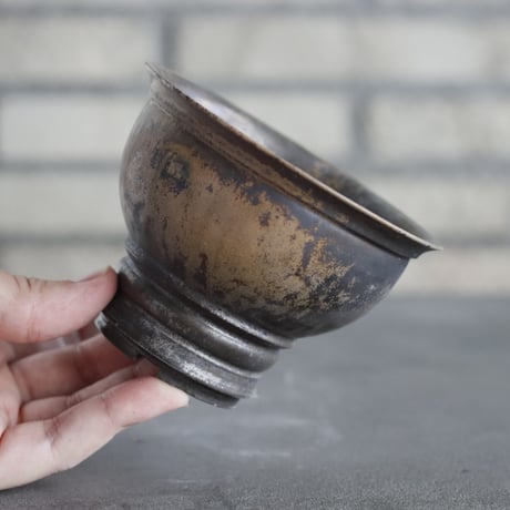 takero pot / mushikui / 炭化焼成 (3.5号)  no.531-87