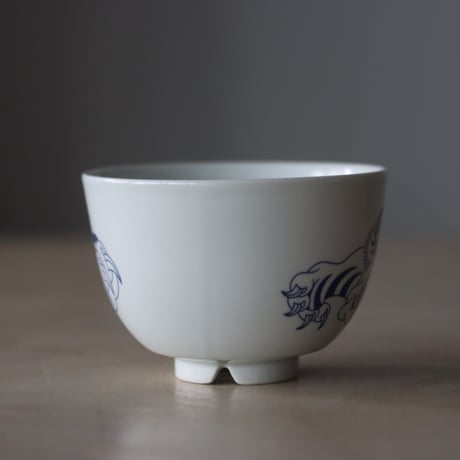 JUN CHIHARA -JOINT POT- / TORA / blue (4号鉢)   no.322-J5