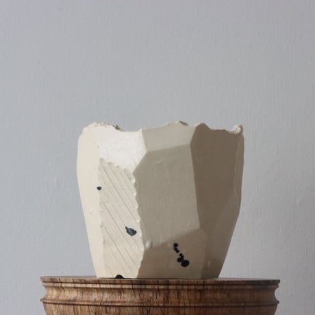 N/OH / 澪標 / white (dripping/呉須) / S (4.5号)  no.504-39