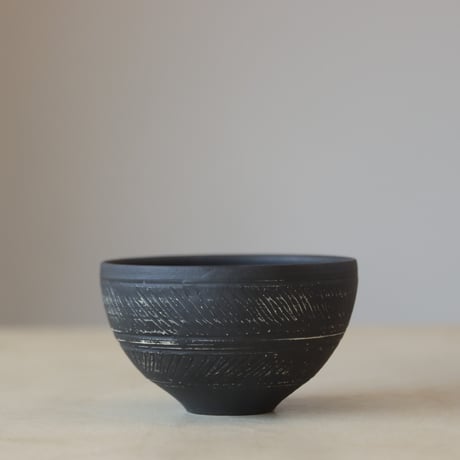 Yuta Uchida / black clay (4号鉢)  no.330-26