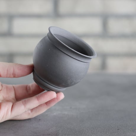 takero pot / ヤキシメ クロ (2.5号)   no.208-91