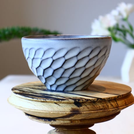 N/OH【食器】茶碗 / White on Black / M    no.611/26