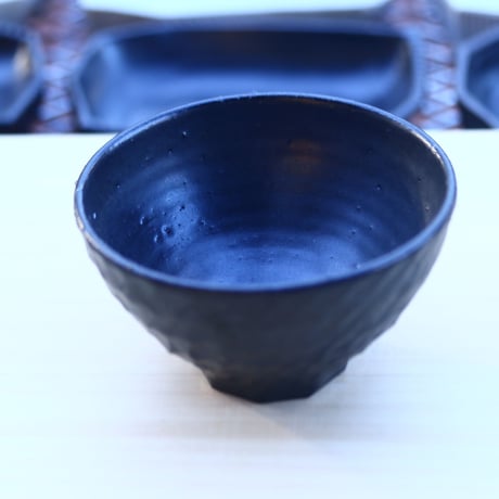 N/OH    食器   ハチノス  茶碗    (ブラック釉)  L  no.122051