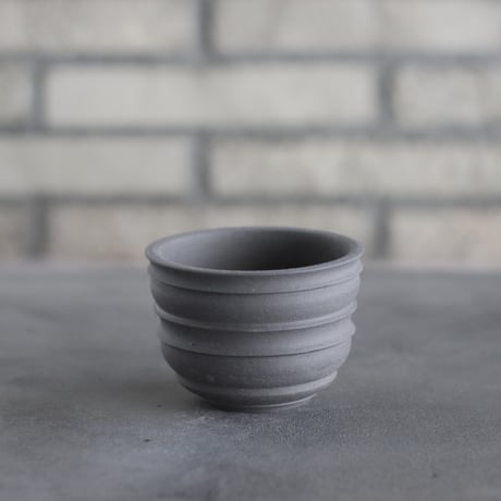 takero pot / ヤキシメ クロ (3号)   no.208-85