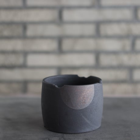 N/OH / コロ鉢 / N-Black + Moon / S (4号)   no.426-126