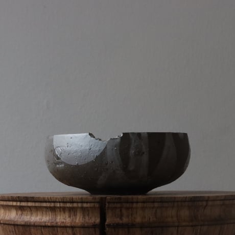 N/OH / コロ鉢 / RUNNY GREY+Moon / XS (3.5号)  no.504-173
