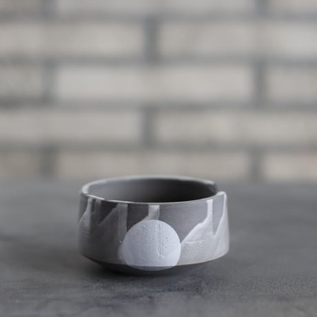 N/OH / コロ鉢 / RUNNY GRAY ＋ Moon / XS (3号)  no.1109-236