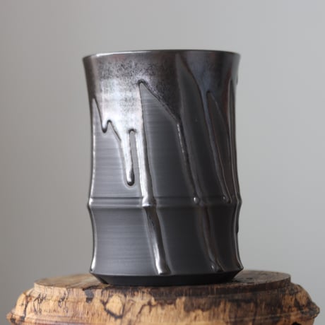Yuta Uchida / black glaze / humanity pot     no.512-74