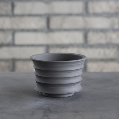 takero pot / ヤキシメ クロ (4号)   no.208-36
