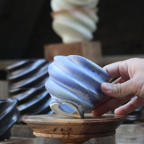 P&A ceramic ware / spiral pot 　no.108-107