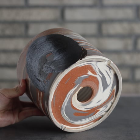 N/OH / コロ鉢 / MARBLE NOHLE / L (6号)  no.426-18