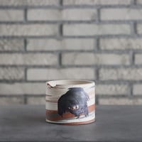 たけろうポット / ちぎり/ 白サビ / L no.211-58 | 芽の巣山