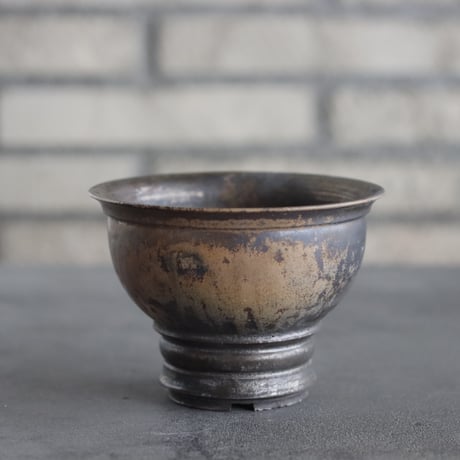 takero pot / mushikui / 炭化焼成 (3.5号)  no.531-87