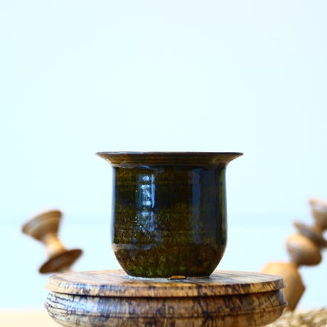Masato Akutsu〝brown glaze″ / humanity pot    no514-Am18