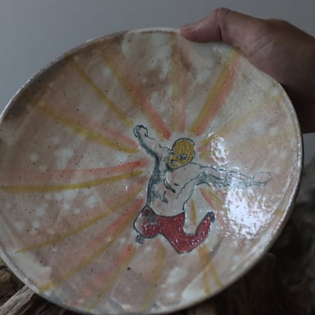 【食器/皿】Andrew Gemrich〝LUCHA LIBRE″ / humanity pot no.920-L39