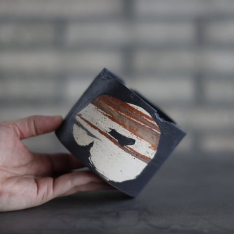 N/OH / コロ鉢 / MARBLE NOHBLE + Strokes / SS (3.5号)  no.1025-34
