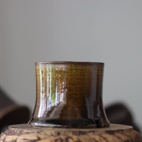 Masato Akutsu〝brown glaze″ / humanity pot    no.609-22