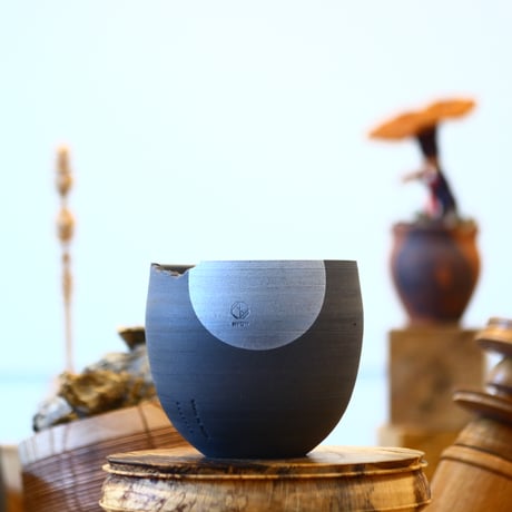 N/OH / コロ鉢 / rich Black + Moon / S    no.112681