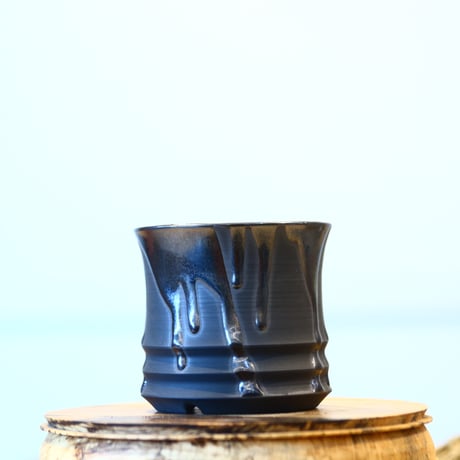 Yuta Uchida / black glaze / humanity pot    no.1231-5