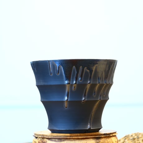 Yuta Uchida / black glaze / humanity pot    no.1231-33