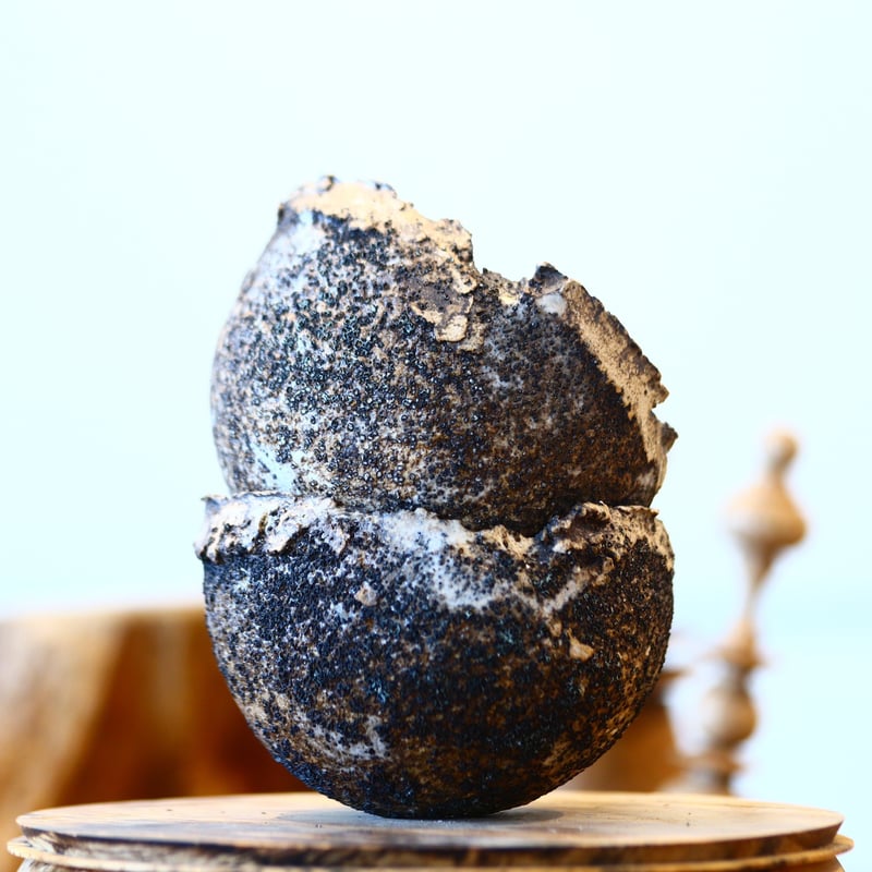 たけろうポット / ちぎり/ 白サビ / ツブ / S no.211-23 | 芽の巣山