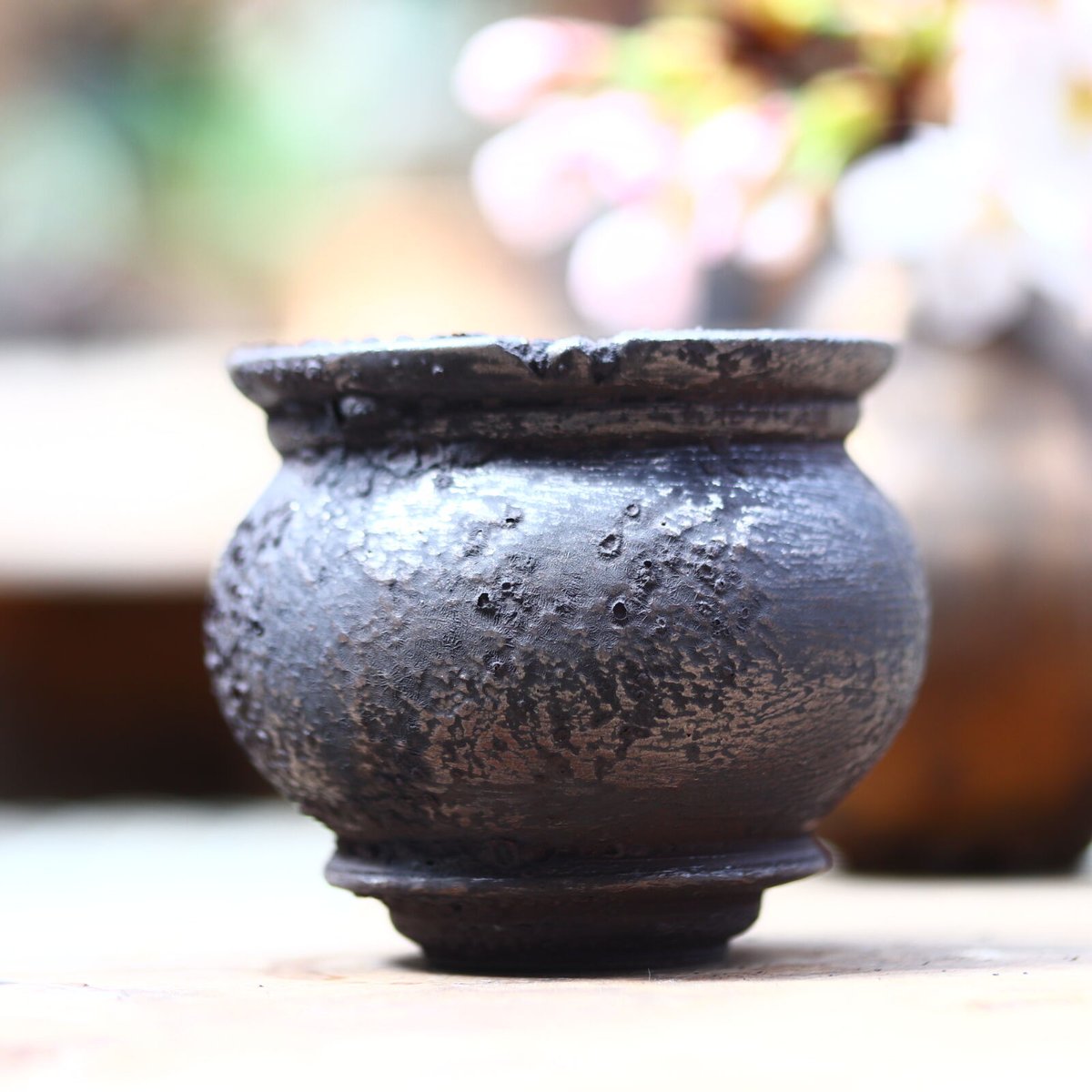 たけろうポット ムシクイ/ ツボ / テツ / S no.403-17 | 芽の巣山