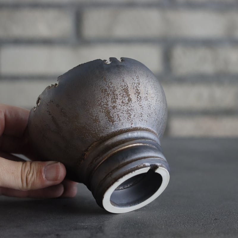 takero pot / mushikui / 炭化焼成 (3.5号) no.531-94