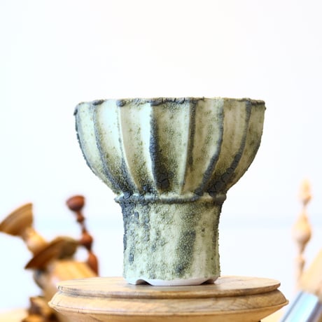 soso/礎礎 / Cylinder Bowl / Olive reef     no.528/15