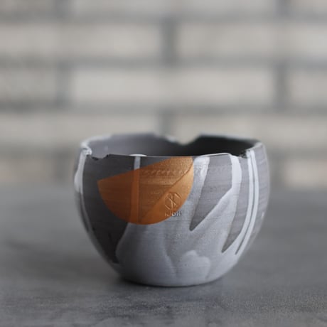 N/OH / コロ鉢 / RUNNY GRAY ＋ Moon / SS (3.5号)  no.1109-221