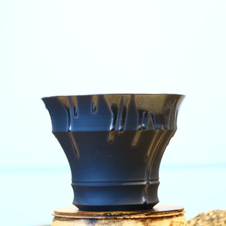 Yuta Uchida / black glaze / humanity pot    no.1231-32