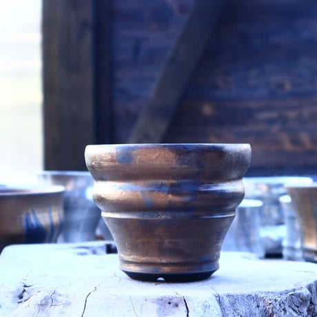 Yuta  Uchida 〝gold  rust″    /   humanity pot      no.11748