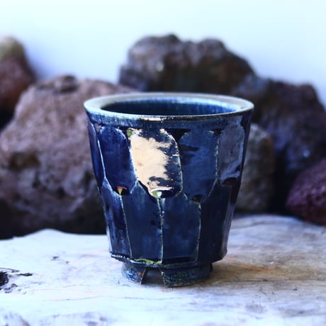 Tadao  Akutsu 〝瑠璃油″   /   humanity pot       no.42565