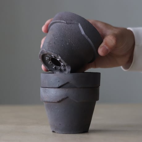 YAMABACHI ver. takero pot / スミ / 3pieces  no.105-4