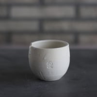 N/OH / コロ鉢-Strokes / White × White / XS (2.5号)   no.503-329