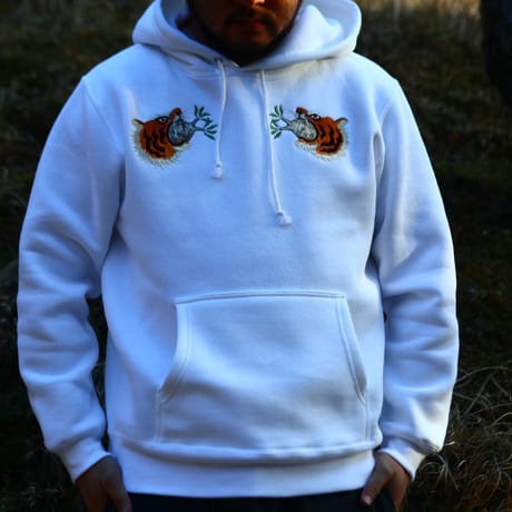 humanity×MENOSYAMA 【poorpatch parka】tiger×gracilius parka（WHITE）予約販売