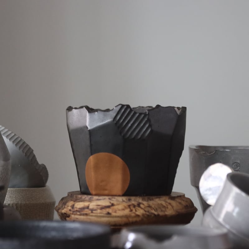 N/OH 澪標　山ノ月　ブラックsサイズ N/OH / 澪標 / Black + Moon / S no.1027-48 | 芽の巣山