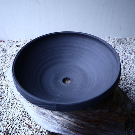N/OH     INORI    盆栽鉢〝黒〟M　no.120119