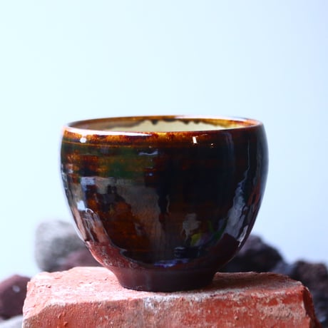 Masato  Akutsu 〝brown glaze″   /   humanity pot       no51001