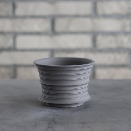 takero pot / ヤキシメ クロ (3.5号)   no.208-43