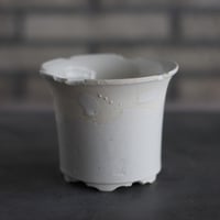 N/OH / コロ鉢-Strokes / White × White / SS (4号)  no.503-312