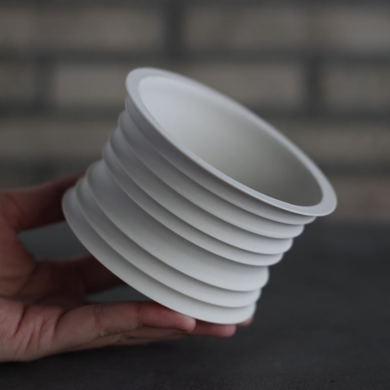 takero pot / 白 (4号) no.201-22 | 芽の巣山